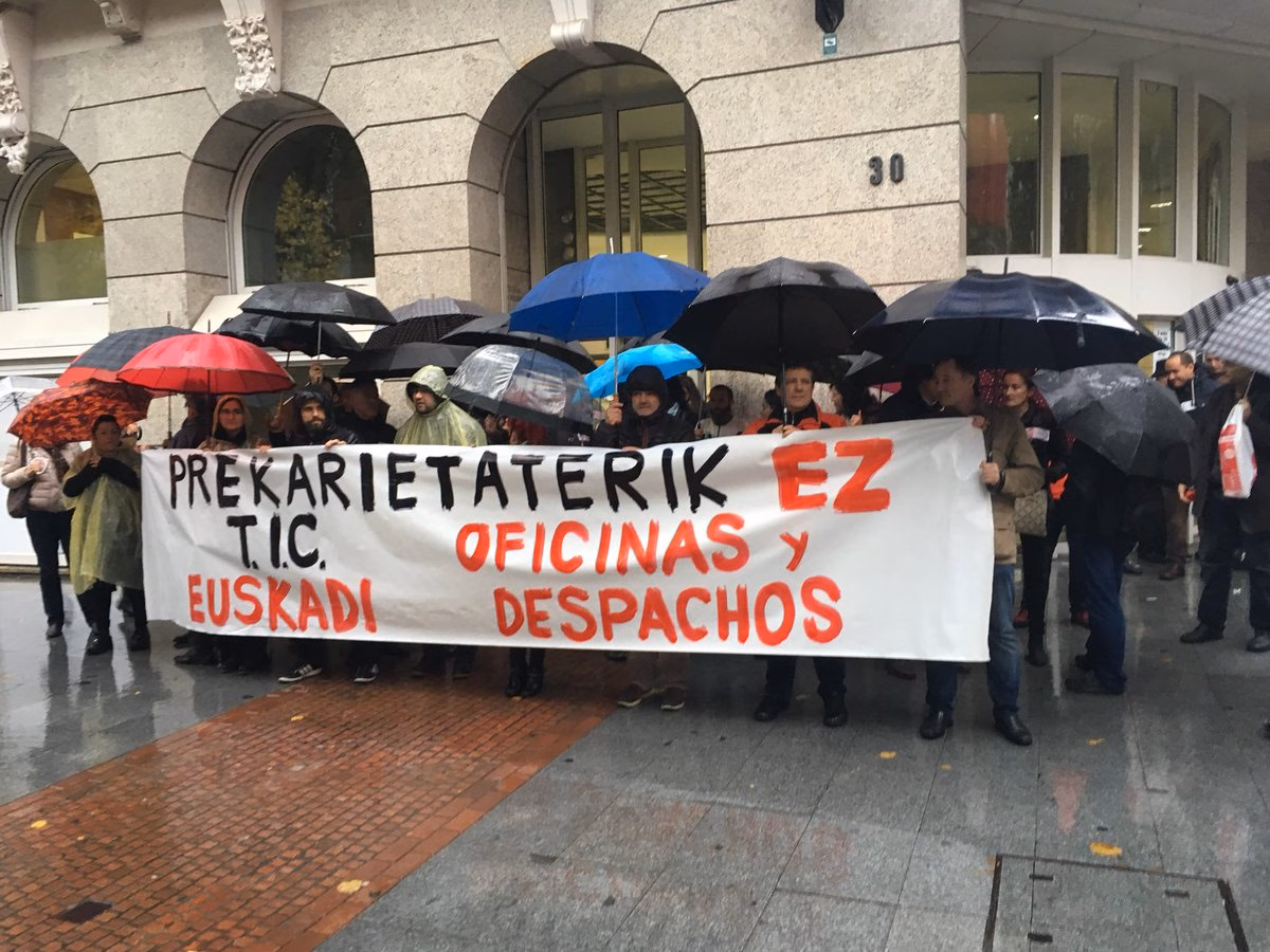 8 Noviembre: Manifestación TIC Bilbao por un #ConvenioTICdigno