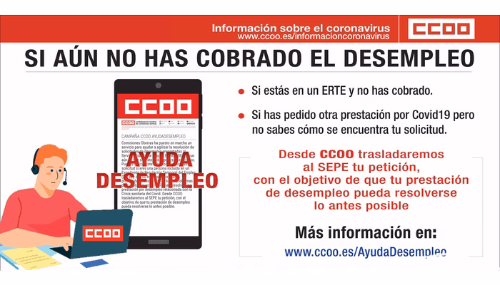 Ayuda desempleo CCOO