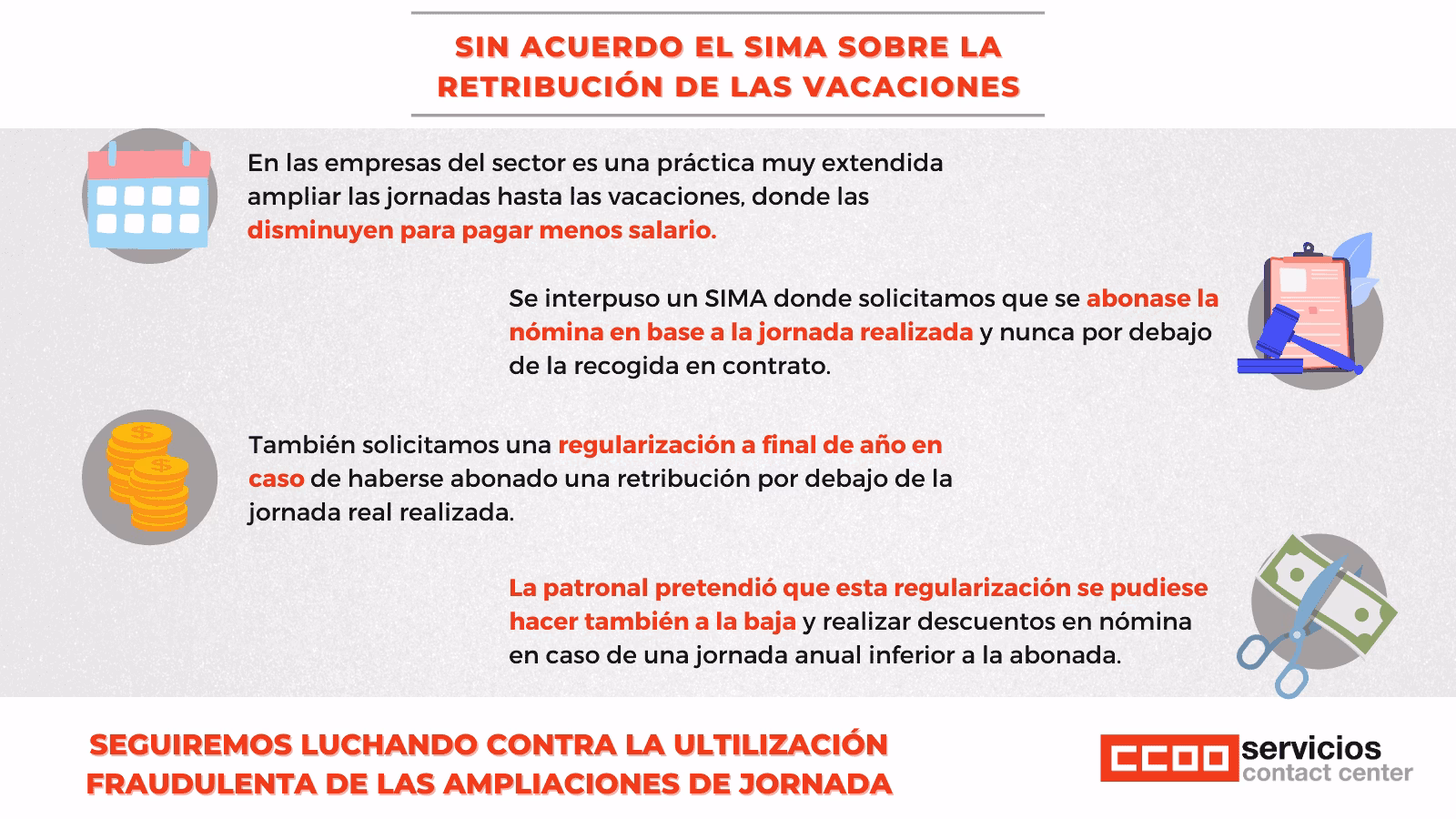 Vacaciones Contact center