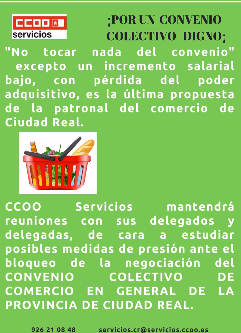 Campaña CCOO Comercio Ciudad Real