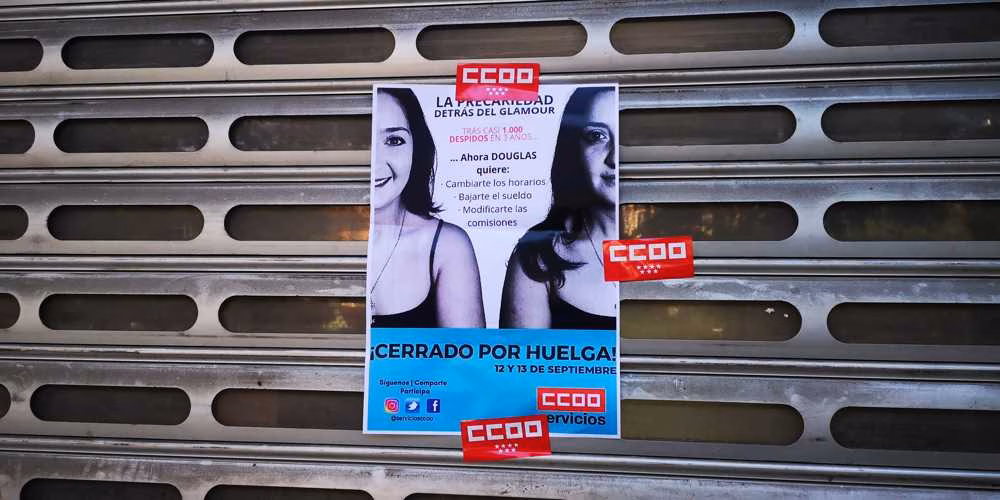 Acuerdo en Douglas perfumerias. Comercio