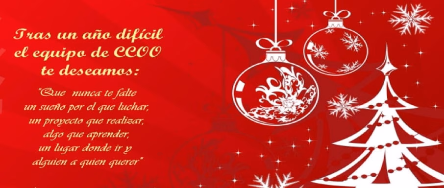 Felicitación fiestas agrupacion sector financiero CCOO