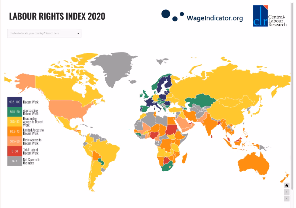 Derechos laborales en el mundo